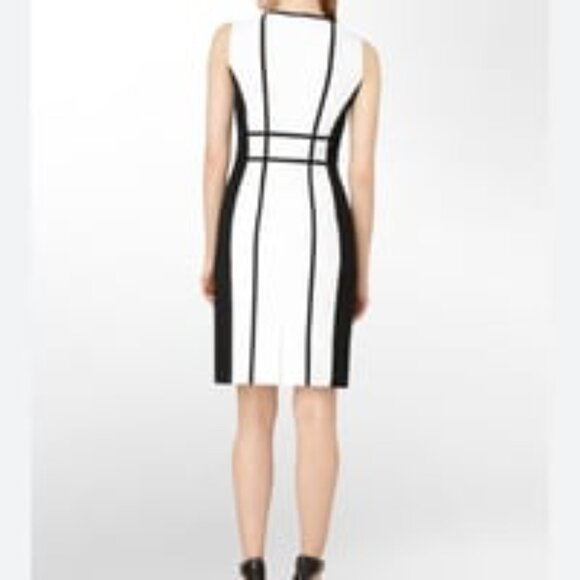 Colorblock Stripe Sleeveless Midi Sheath - Picture 2 of 4